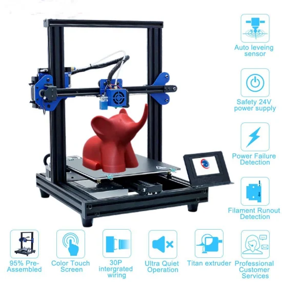 Impresoras 3D de escritorio de nivel Industrial, Kit de impresión 3D DIY para oficina en casa, impresión Fdm de alta precisión, impresoras 3D educativas para niños